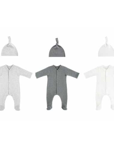 Organic cotton newborn starter set | dark grey