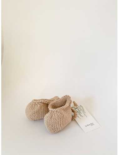 Knitted booties | beige