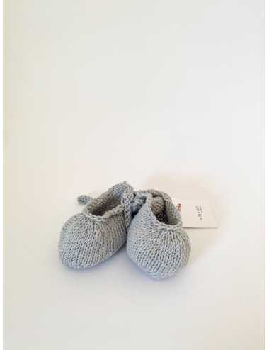 Knitted booties | light grey