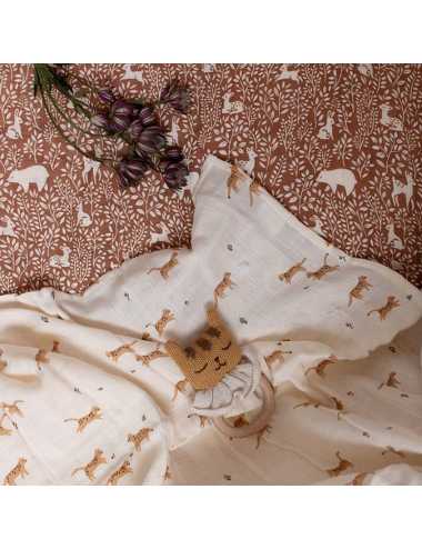 Baby bed sheet 60 x 120 cm | Woodland