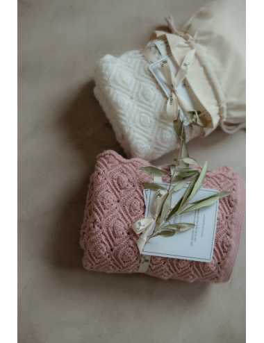 Merino baby blanket PREMIUM COLLECTION | Cream pearl