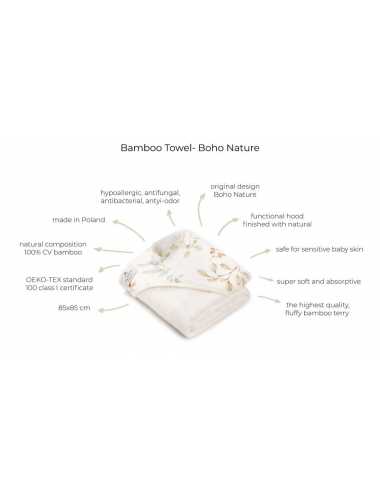 Bamboo Bath Towel Cream - boho nature
