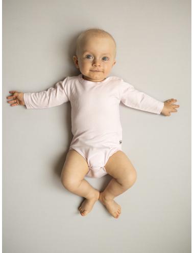 Baby long-sleeve bodysuit | pink