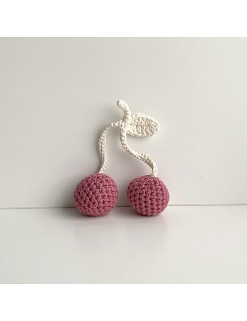 Crocheted decoration cherries