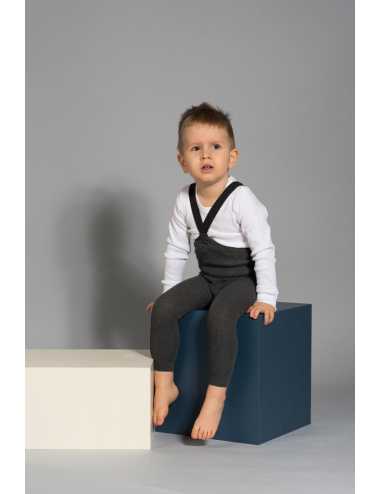 FOOTLESS tights with braces | Silly Silas | grey